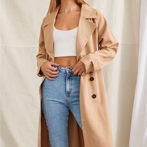 Forever 21 Brown Trench Coat NWT size XL